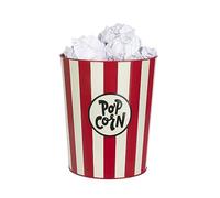 balvi Rubbish Bin Popcorn Colour Red and Beige The Crumpled Papers Look Like Popcorn