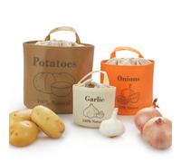 Balvi Veggies storage bags The Veggies Set of 3 breathable bags With handles for hanging Cotton/PP fa