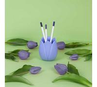 Balvi Tulip Pen Holder Lilac Original Design Tulip Shape Plastic