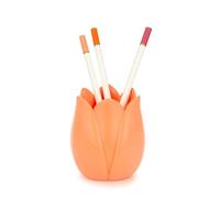 Balvi Tulip Pen Holder Orange Original Design Tulip Shape Plastic