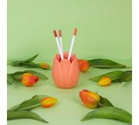 Balvi Tulip Pen Holder Orange Original Design Tulip Shape Plastic