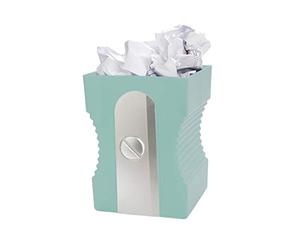 Balvi Wastebasket Sharpener Sky Blue colour Recycling Bin Perfect complement for your study or work a