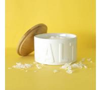 Balvi Flake salt cellar Salt White colour With bamboo cap Ceramic/Bamboo