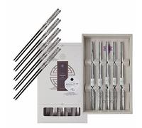 BALWOO Chopsticks [5 Sets] 430 Premium Stainless Steel, Korean Style, Silver, Dishwasher Safe