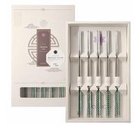 BALWOO Chopsticks [Made in Korea][5 Sets] 430 Premium Stainless Steel Chopsticks, Mukbang Kitchen Utensil, Cutlery Silverware Stainless Tableware (Goryeo Celadon Blue)