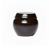 BALWOO Earthenware Onggi Korean Traditional Clay Jar Mini Ceramic Canister/Handmade Food Storage Container for Tea, Coffee Bean, Salt/Breathing Clay Pot Kimchi Fermentation Crock (500ml(17oz))