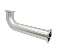 BALYDLUL 1.5“2”Tri Clamp Elbows 90 Degree SS304 Long clamp Elbow 1" 11/4" 11/2" 2" Elbows with extention tube Elbows(OD38mm x L 254mm)