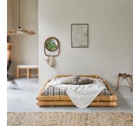 Balyss - Bamboo futon bed, 160x200 cm Natural