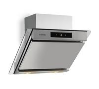 Balzac 60 Cooker Extractor Hood 60 cm 210W 610m³ / h LED Touch Stainless Steel Glass