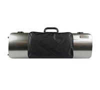 BAM 2011XL Hightech Oblong Violin Case Pocket Silver Carbon