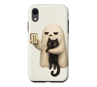 Bam Boo Tile Player Halloween Ghost Mahjong Cat Fall Season Case for iPhone XR