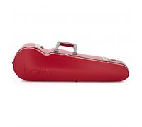 BAM Graffiti Hightech Contoured Violin Case Raspberry Red & Silver