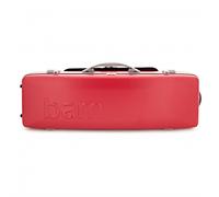 BAM Graffiti Hightech Oblong Violin Case Raspberry Red & Silver