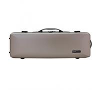 BAM Supreme Hightech Oblong Violin Case Champagne with Black Handle
