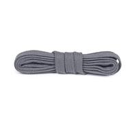 Bama Flat Cotton Shoe Laces | Strong & Durable Everyday Replacement Laces | Tear-Resistant & Colourfast | For Trainers & Boots | 1 Pair (Dark-Grey | 120 cm - 47 inch - 6 to 8 eyelet pairs)
