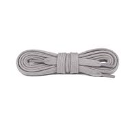 Bama Flat Cotton Shoe Laces | Strong & Durable Everyday Replacement Laces | Tear-Resistant & Colourfast | For Trainers & Boots | 1 Pair (Grey | 120 cm - 47 inch - 6 to 8 eyelet pairs)