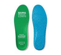 Bama Magic Soft Comfort Insoles - Cushioned Ecofoam Shoe Inserts with Micro-Air Chambers - Breathable & Recyclable Comfort Footbeds Green/Blue - UK 14/15-47/48 EUR