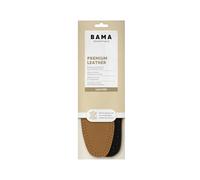 Bama Premium Leather Shoe Insoles - Shock Absorbing Inner Soles with Activated Carbon for Odor Control & Comfort - 1 Pair- UK 6-39 EUR