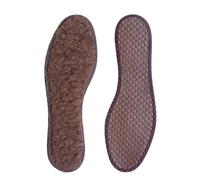 Bama Standard Merino Lambskin Insoles Warm Virgin Wool Shoe Insoles Thermal Padding with Soft Latex Foam For Winter Boots and Wellington Boots Size 36/37-46/47 EUR, dark brown, 44/45 EUR