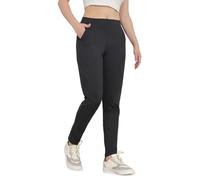 Bamans Dress Pants for Women Work Business Office Skinny Tummy Control Trousers 29" Inseam Stretchy Formal Slacks, Black/29" Petite, M