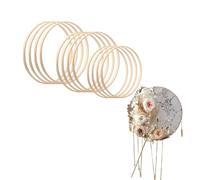 Bamb-oo Floral Hoops, Wreath Rings for Wedding Wreath Decor, Macrame Hoops Rings, Dream Catcher, Wall Hanging Crafts