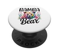 BAMBA Bear Floral Graphic for Mothers Day Moments PopSockets Adhesive PopGrip