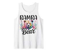 Bamba Bear Floral Graphic for Mothers Day Moments Tank Top