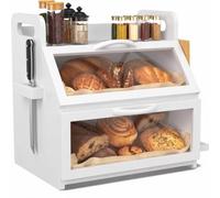 BAMBANG Extra Large Bread Box (White, Large)