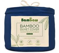 Bambaw 100% Bamboo Duvet Cover King Size, 240x220 cm, Anti Allergy Bedding, Soft Duvet Cover Bamboo Viscose, Antibacterial Cooling Bed Sheets for Summer, Hotel Quality King Bedding (Navy Blue)