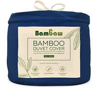 Bambaw 100% Bamboo Duvet Cover Single, 135x200 cm, Breathable & Cool Sheets for Summer, Soft Bamboo Bedding, Hotel Quality Bedding Single Bed, Anti Allergy Duvet Cover 135x200 cm (Navy Blue)