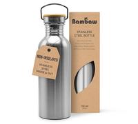 Bambaw Stainless Steel Bottle, 750 ml - Natural Steel
