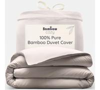 Bambaw Bamboo Double Duvet Cover, 200x200 cm, Hotel Quality Luxury Bedding, 100% Bamboo Sheets Double, Summer Cooling Sheet, Hypoallergenic, Self-Cooling, Breathable & Soft Bedding 200x200 cm (Sand)