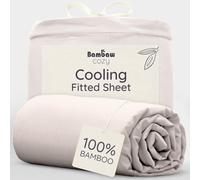 Bambaw Bamboo Fitted Sheet 160x200 cm, Deep Pocket 35cm, Anti Dust Mite Bedding, Bedsheet Bamboo Fibre, Allergy Friendly Cooling Sheets for Night Sweats, Super Soft Bedding Sheets 160x200 cm (Sand)