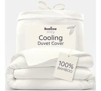 Bambaw Duvet Cover Double | Eco Bamboo Duvet Cover 240x220cm | Luxury Hypoallergenic Bedding | Pure Rayon | Ultra-Breathable Fabric | Ivory