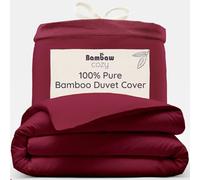 Bambaw King Size Duvet Cover Bamboo, 240x220 cm, Cooling Bed Sheets, Sustainable Bedding Bamboo, Soft, Breathable & Cool Sheets for Summer, Hypoallergenic King Size Bedding 240x220 cm (Burgundy)