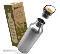 Bambaw Stainless Steel Water Bottle | 1 Litre Water Bottle | Non Insulated