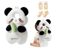 Bambebe Baby Head Protection Pillow Protection Backpack Safety Pads Adjustable Size Safety Helmet Harness Baby Walking Head Protector for 4-24 Months Toddler(Panda)