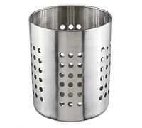 Bambelaa! cutlery drainer basket, kitchen utensils basket, kitchen utensil holder, stand, metal, stainless steel, 11 x 14 cm
