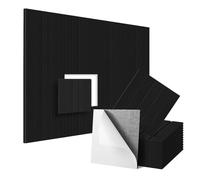 Bamberg 16 Pack Self-Adhesive Acoustic Panels, Sound Proof Foam Panels, High Density Soundproofing Wall Panels Easy Install Black 12X12X0.4In