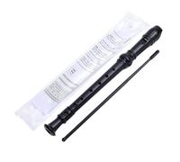 Bamberg Black-8 Holes Soprano Recorder Set Kit with Cleaning Rod, German Style C Key Recorder Kit for Kids Beginners Students