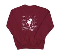 Bambi Christmas Greetings Sweatshirt Disney Burgundy L