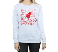 Bambi Christmas Greetings Sweatshirt Disney Grey M