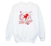Bambi Christmas Greetings Sweatshirt Disney White XXL