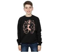 Bambi Christmas Wreath Sweatshirt Disney Black 12-13 Years