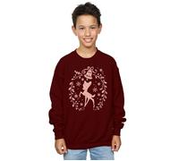Bambi Christmas Wreath Sweatshirt Disney Burgundy 9 Years