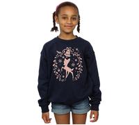 Bambi Christmas Wreath Sweatshirt Disney Navy 12-13 Years