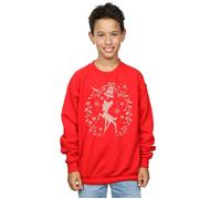 Bambi Christmas Wreath Sweatshirt Disney Red 12-13 Years