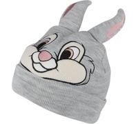 Bambi Thumper Hat Official Knit 3d Rabbit Ears Beanie Disney Womens Novelty Grey