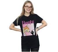 Bambi Nice To Meet You Cotton Boyfriend T-Shirt Disney Black S
