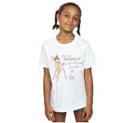 Bambi Perfect Just The Way You Are Cotton T-Shirt Disney White 12-13 Years
